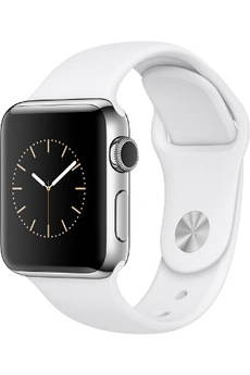 Apple Watch Series 2 42 Mm Boîtier En Aluminium Argent Avec Bracelet Sport Blanc