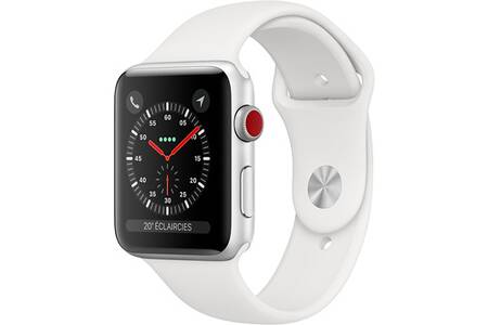 Apple watch Apple Apple Watch Série 3 GPS + Cellular 42mm Boîtier en  aluminium argent avec Bracelet Sport blanc | Darty