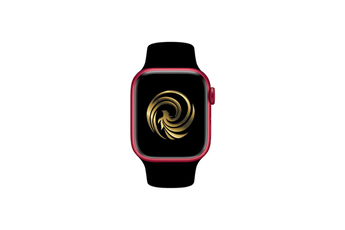 Apple Watch Series 7 (PRODUCT)RED 45mm reconditionnee Grade A avec bracelet noir