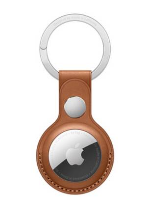 Accessoires bracelet et montre connectée Apple Porte-cles en cuir AirTag marron