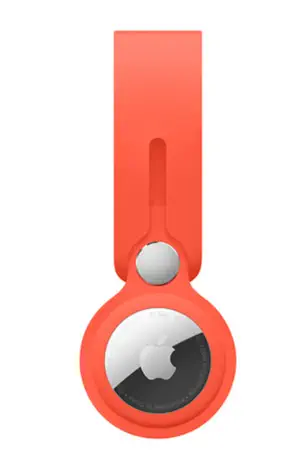 Accessoires bracelet et montre connectée Apple Laniere AirTag orange