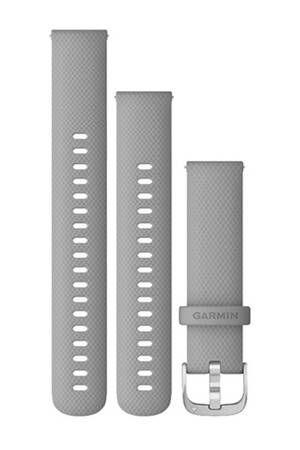 Accessoires bracelet et montre connectée Garmin Bracelet Quick Release, 18mm, Silicone Gray boucle Stainless