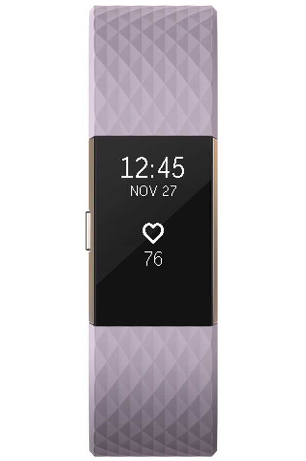 Bracelets connectés Fitbit CHARGE 2 OR ROSE LAVANDE Darty