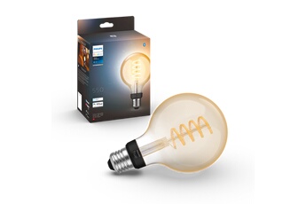 Philips Hue - Ampoules connectées Philips Hue White Ambiance 7W Globe Filament E27x1