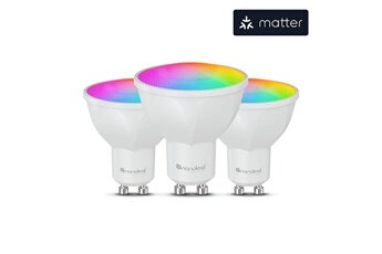Nanoleaf - Nanoleaf Essentials Ampoule Connectee Matter GU10 - Pack de 3