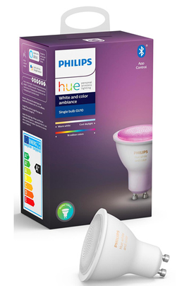 Ampoules connectées Philips Hue Ampoule connectee Philips Hue White &  Color GU10 - SPOT HUE GU10