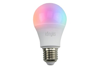 Accessoires maison connectée Konyks Ampoule Wi-Fi + BT, RGB + Blanc Réglable, 11W Blanc