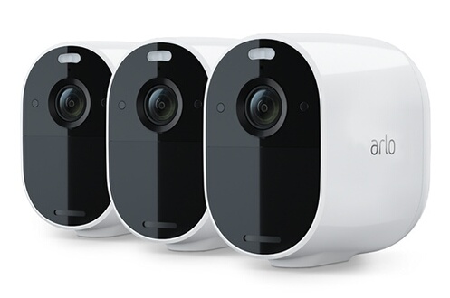 Arlo Essential Wifi sans fil, Pack de 3 caméras HD, Etanche IP65
