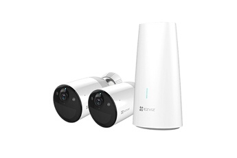 Acheter BC1-B2 à 2 Caméras + Station de base, vision nocturne en couleur Très bon état - 221,99 € BC1-B2 à 2 Caméras + Station de base, vision nocturne en couleur Très bon état - Ezviz reconditionné disponible sur Darty