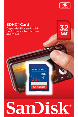 Carte mémoire SD Sandisk SDHC 32GO - SDSDB-032G-B35