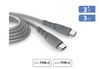 Force Power Cable Ultra Renforce USB-C/C 3m Recycle Gris photo 1