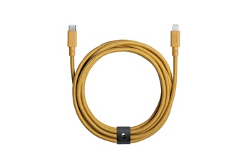 Câble téléphone portable Native Union Cable USB-C vers Lightning 3 m Kraft