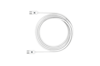 Câble téléphone portable Wefix Câble 1M USB C vers USB C blanc