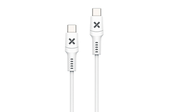 Câble téléphone portable Wefix Cable USB-C vers USB-C 60W 1m Blanc