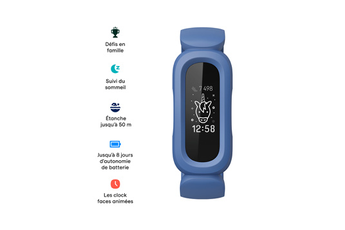 Montre connectée Fitbit Ace 3 bleu cosmique/vert astra
