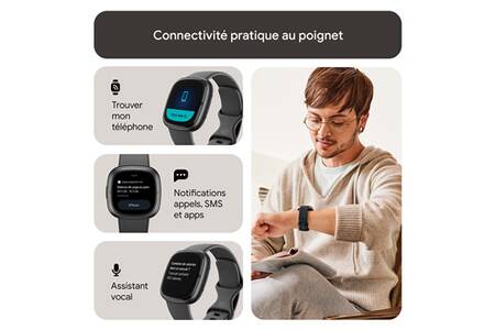 Montre connectée Fitbit Versa 4 Rose - inclus 6 mois a Fitbit Premium