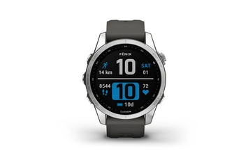 Garmin - Montre connectée Garmin fenix 7S, Silver avec bracelet gris