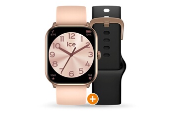Ice-Watch - Montre connectée Ice-watch ICE Smart One Rose Gold  - Bracelets Rose & Noir