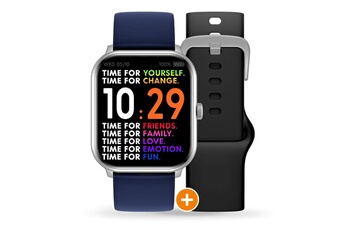 Ice-Watch - Montre connectée Ice-watch ICE Smart One Silver - Bracelets Black & Navy