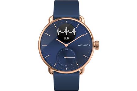 Montre connectée Withings SCANWATCH 38MM ROSEGOLD/BLEU