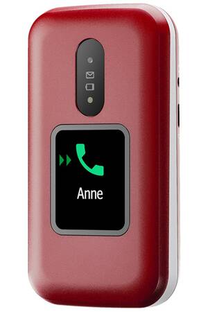 Téléphone portable Doro a clapet 4G seniors 2880 rouge | Darty