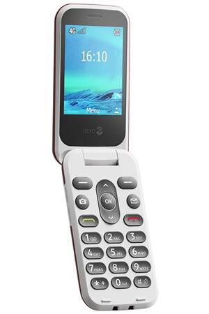 T L Phone Portable Doro Telephone A Clapet Seniors Doro Rouge G